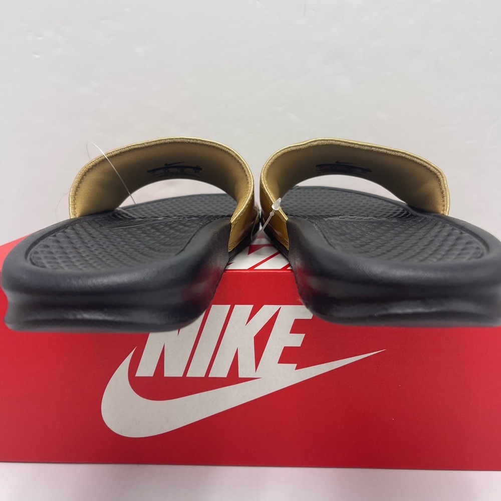 Nike WMNS Black and Gold Slide Sandals - Picture 13 of 16